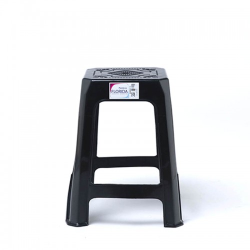 Imagen miniatura Banqueta Pl&aacute;stica Quality Macao 4 Patas Negra
