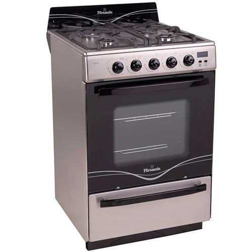 Imagen miniatura Cocina Multigas Florencia 5558f 56cm Inox Encend Timer Digit