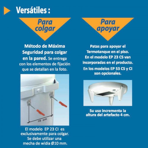 Imagen miniatura Termotanque A Gas Alta Recup Ecotermo Ep53 C/sup 53 Lts Ge