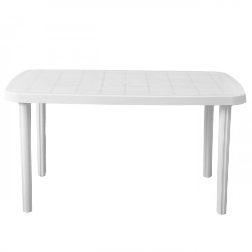 Mesa Plástica De Jardín Voss 2000 Margarita 135 Cm Blanca - Genesio Hogar