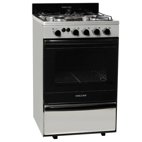 Imagen miniatura Cocina Multigas Volcan 87673v 4h 55cm Luz Encendido Inox