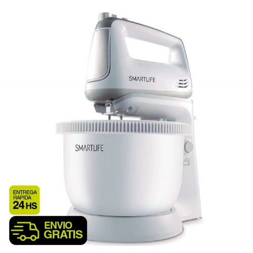 Batidora Con Bowl Plástico Smartlife Sl-hm5035pn 300w 3.4 Lt