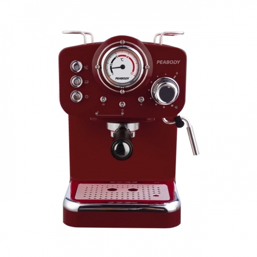 Imagen miniatura Cafetera Express Peabody Pe-ce5003 20 Bar Apto C&aacute;psulas Roja