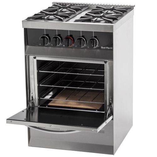 Imagen miniatura Cocina Industrial Sol Real 516mgv 4h 55cm Fundici&oacute;n Acero Inox