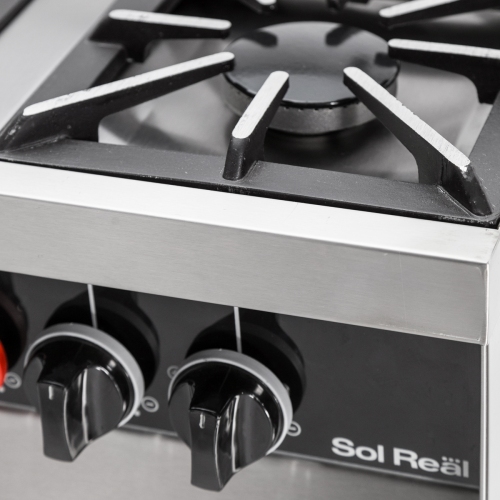 Imagen Cocina Industrial Sol Real 516mgv 4h 55cm Fundici&oacute;n Acero Inox