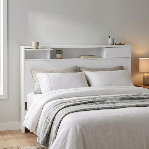 Respaldo Cama Sommier Platinum 955 2 Plazas Blanco