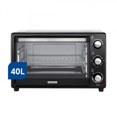 Horno Eléctrico Tramontina Glass Cook 40 Lts Negro