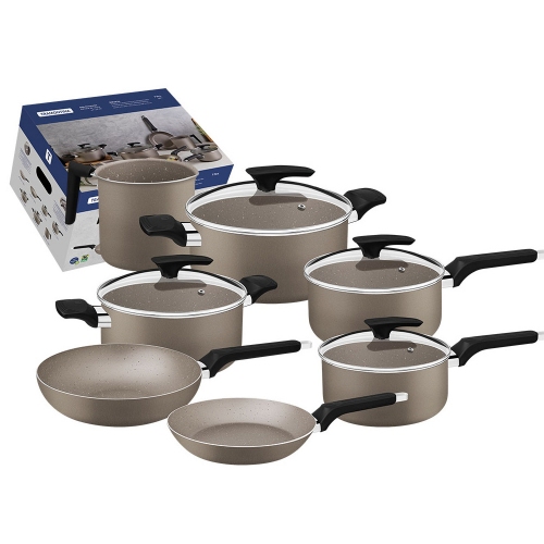 Set Bateria De Cocina Tramontina Milazzo 7 Piezas