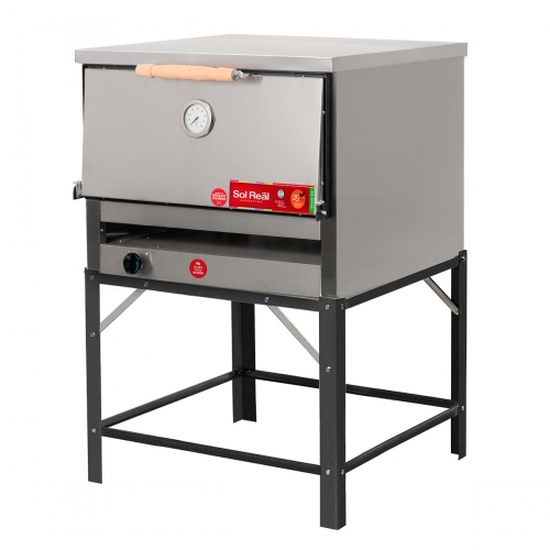 Horno Pizzero Sol Real 068 Acero Inox 12 Pizzas
