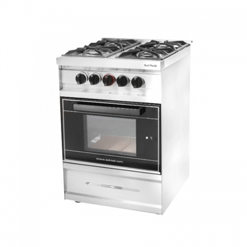 Cocina Sol Real 575-gnvv 4h Reja Fundición Pta. Vidrio