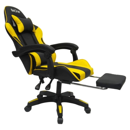 Imagen miniatura Silla Gamer Be One Gcshkyi Apoyabrazos Negro/amarillo