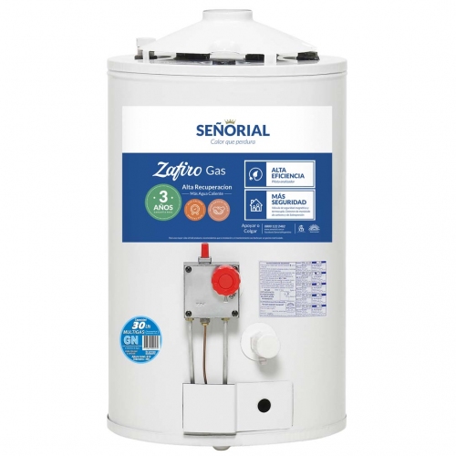 Termotanque Dual Señorial Conex Inf Multigas 30 Lts