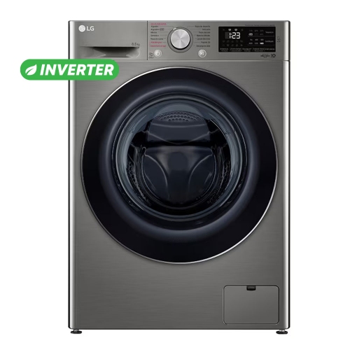 Lavarropas Lg Wm85vvc5s6p 8.5kg 1400 Rpm Inverter Silver