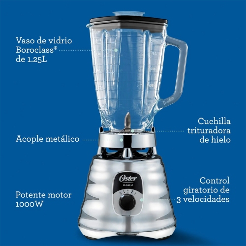 Imagen miniatura Licuadora Oster Blts4655b 700w 2lts Jarra Vidrio