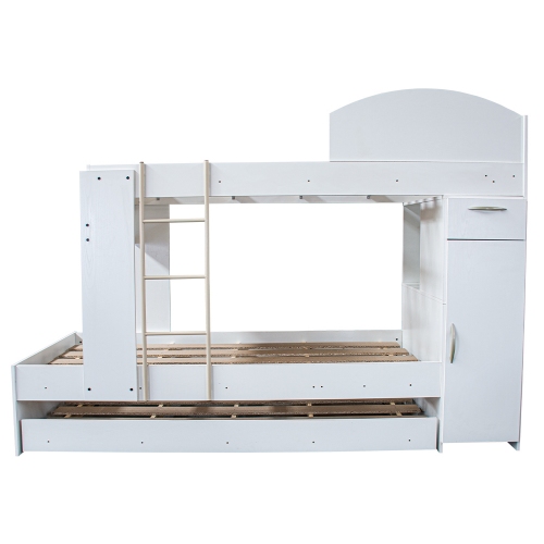 Imagen Cama Cucheta Triple Platinum 954 Con Placard Blanco