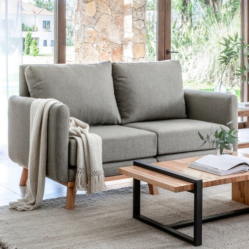 Sillon Silcar 2 Cuerpos Kali 152x88x83 Gris