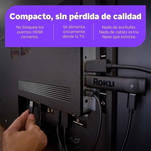 Imagen miniatura Conversor De Tv Roku 3830mx Streamig Stick Plus