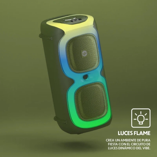 Imagen Torre De Sonido Stromberg 80w Vibe Green Eq Digital Bt