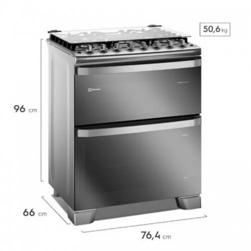Imagen miniatura Cocina Electrolux F5EDM 5 Hornallas 76 Cm