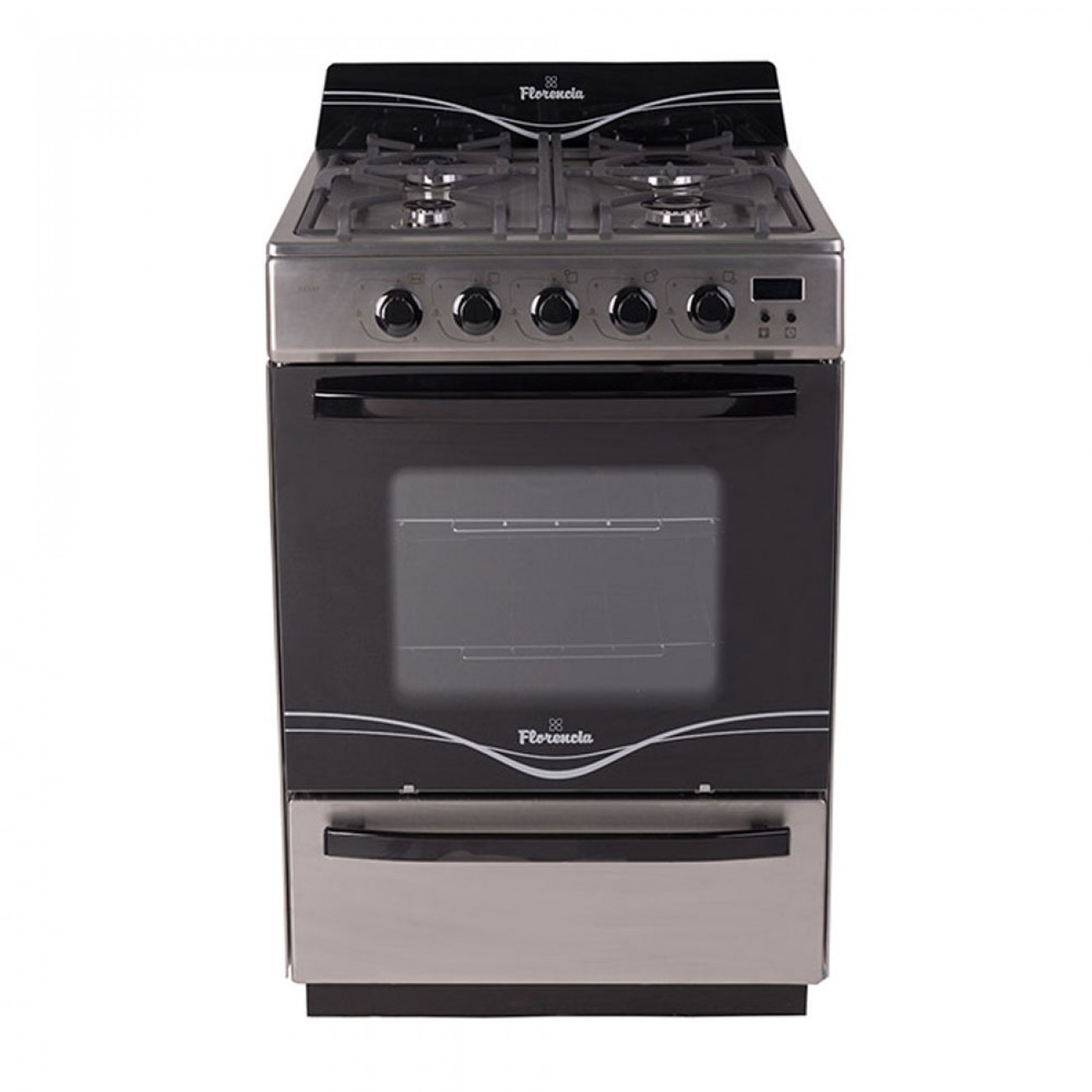 Imagen Cocina Multigas Florencia 5558f 56cm Inox Encend Timer Digit