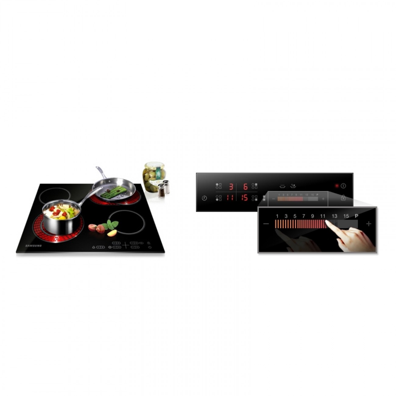 Imagen Anafe El&eacute;ctrico Empotrable Samsung Ctr264kc01 Vitrocer&aacute;mico