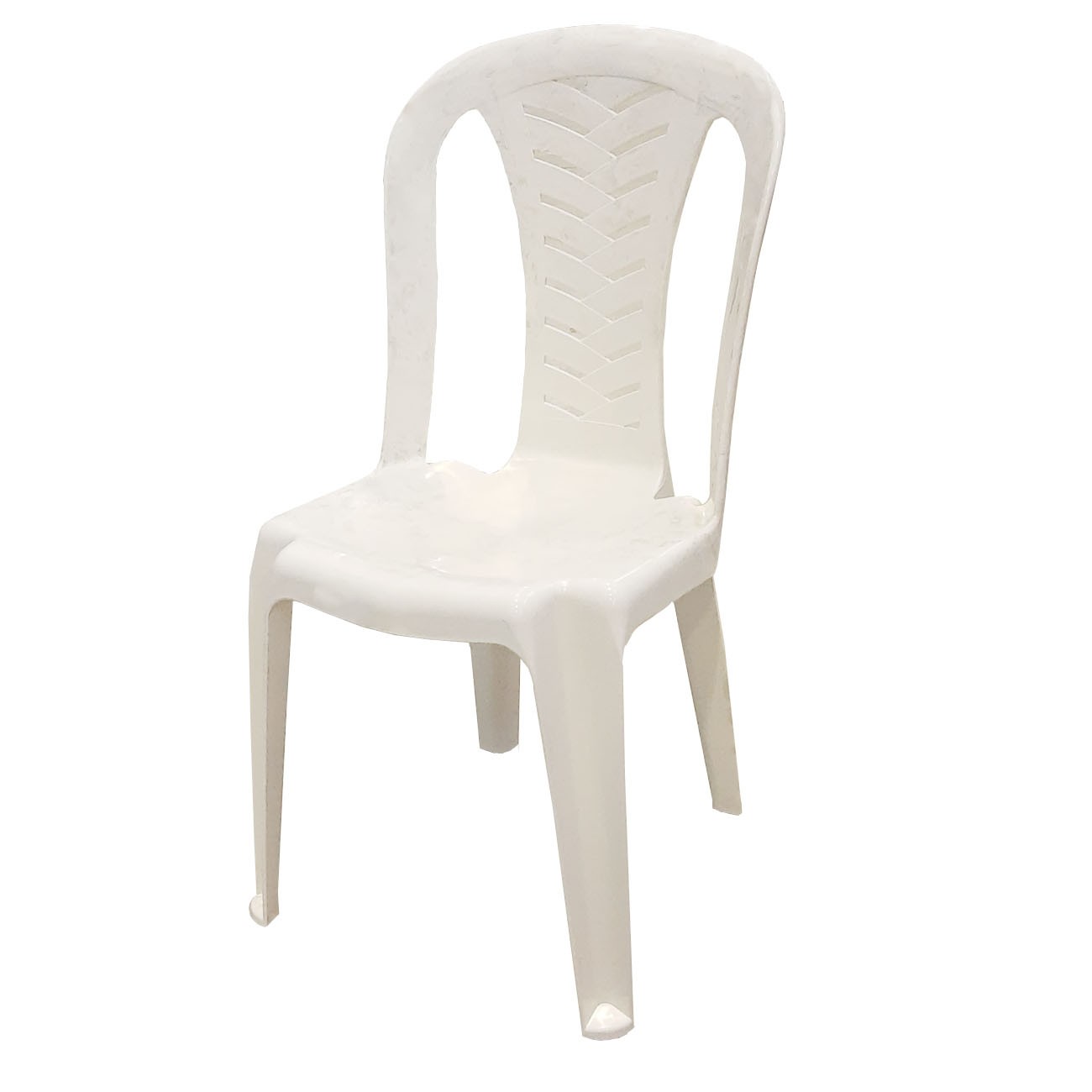 Imagen Silla Plástica De Jardín Voss 2000 Living Apilable Blanca