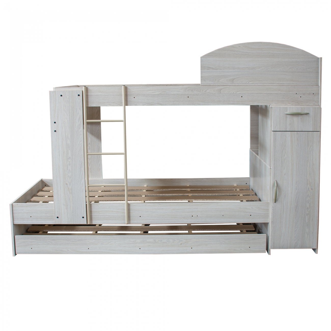 Imagen Cama Cucheta Triple Platinum 954 Con Placard Gris