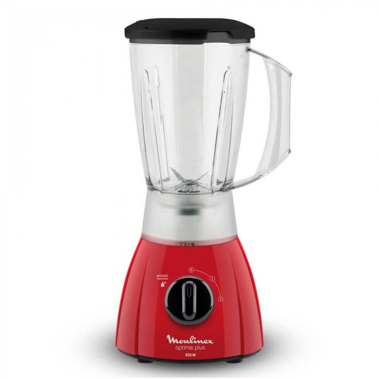 Imagen Licuadora Moulinex Lm270558 550w Jarra Pl&aacute;stica 2 L Roja