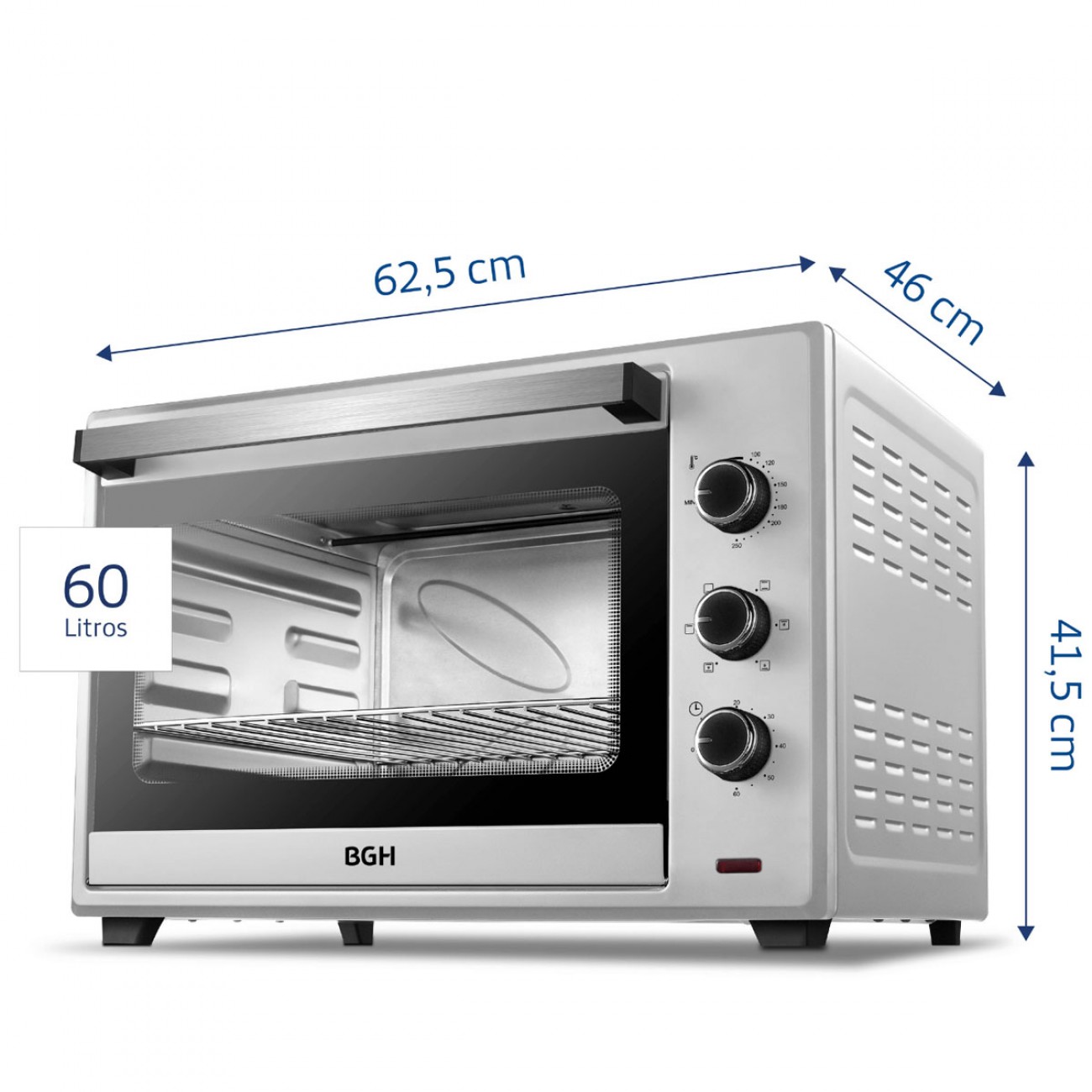 Imagen Horno Electrico Bgh Bhe60s22 60lts Conveccion 2200w