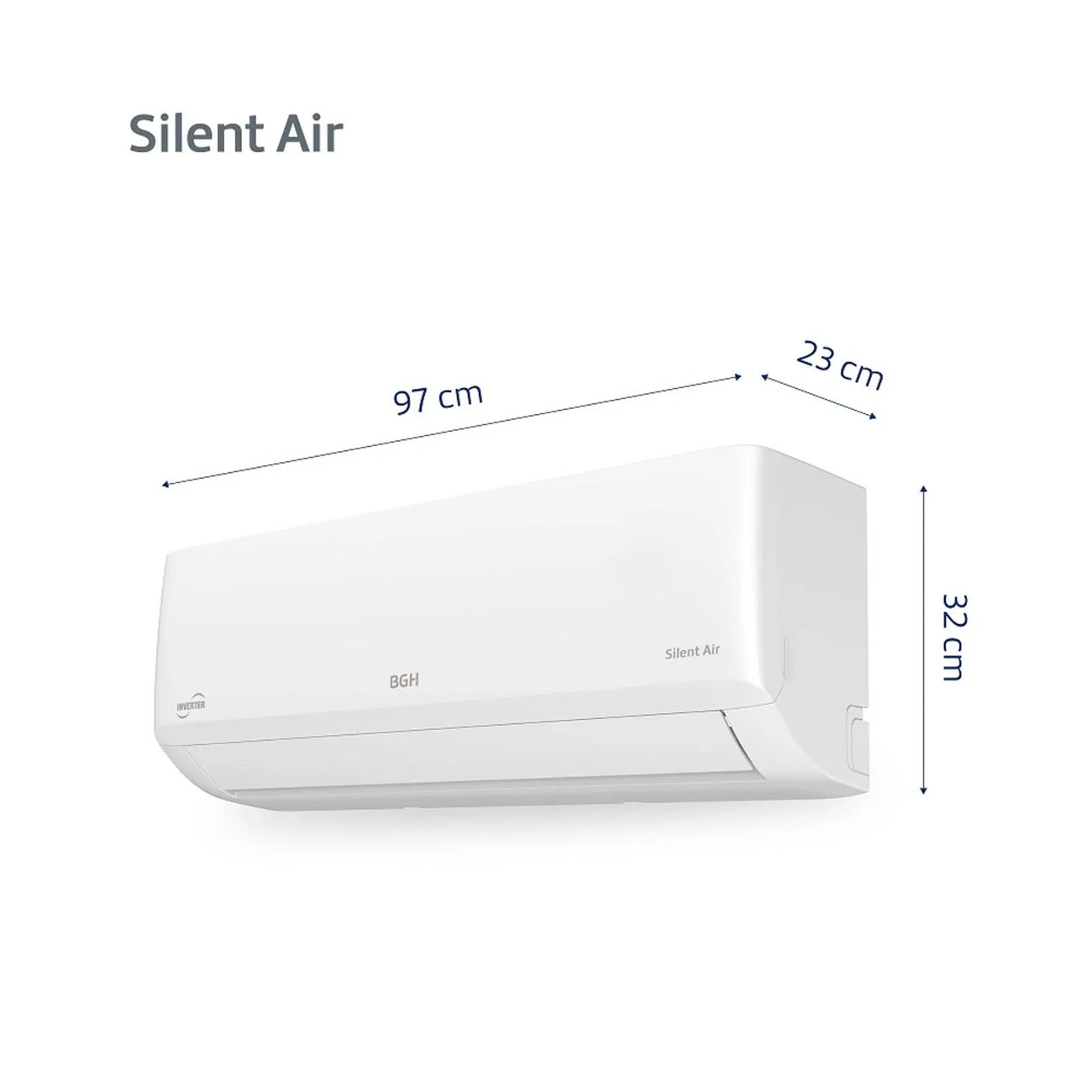Imagen Aire Acond Split Inverter Bgh Bsi65wcgt 6500w Frío/calor