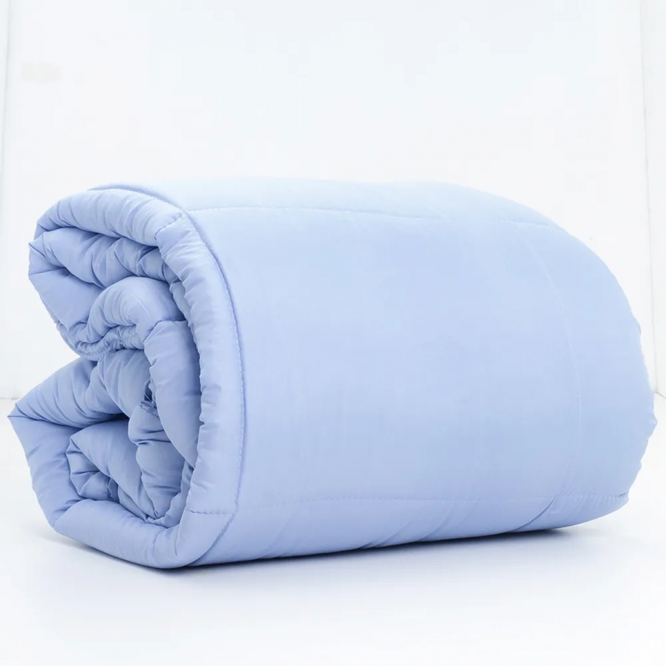 Imagen Acolchado Casablanca Oro Liso 2 1/2 P Reversible Celeste