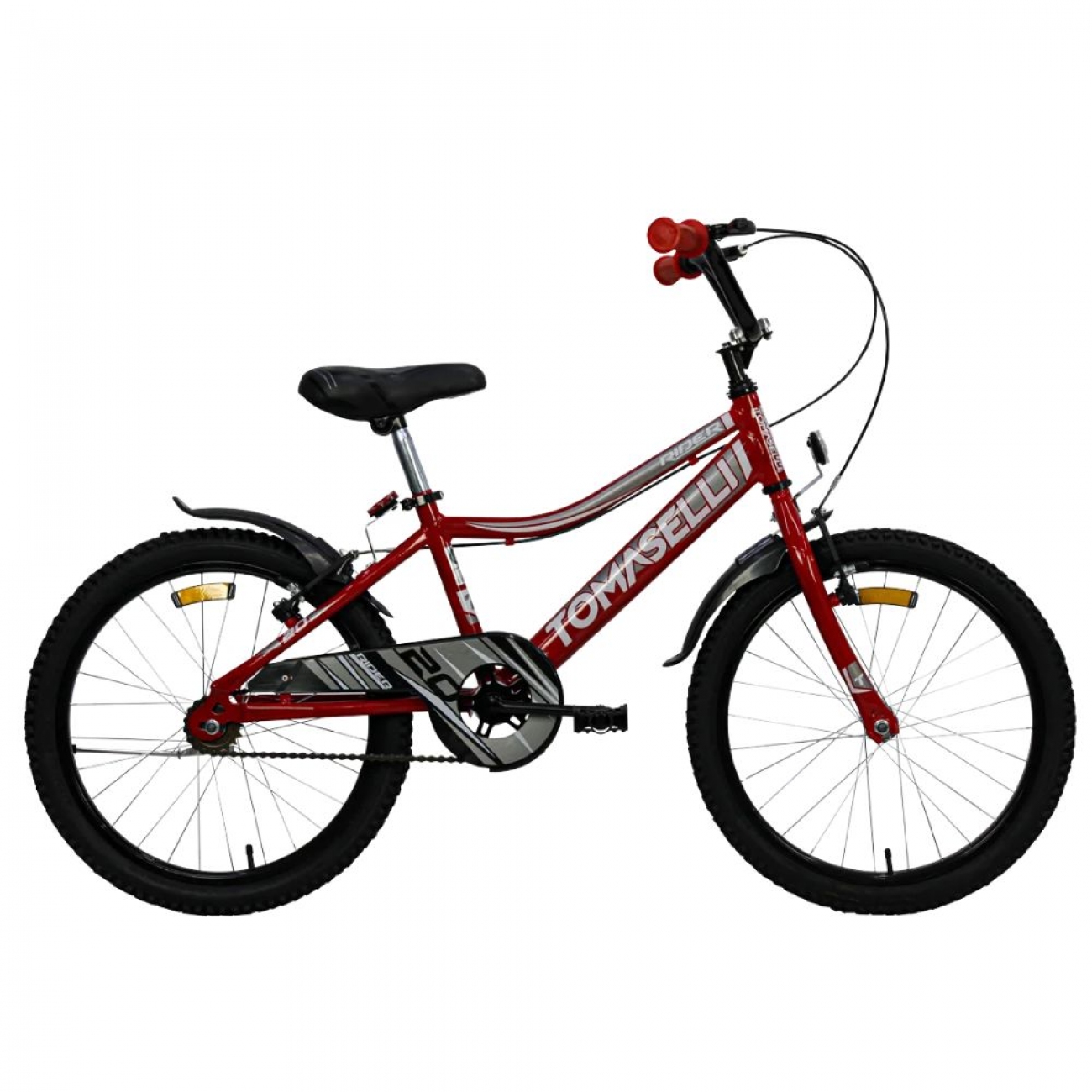 Imagen Bicicleta Niño Tomaselli Rider R20" Frenos V-brake Rueditas Roj
