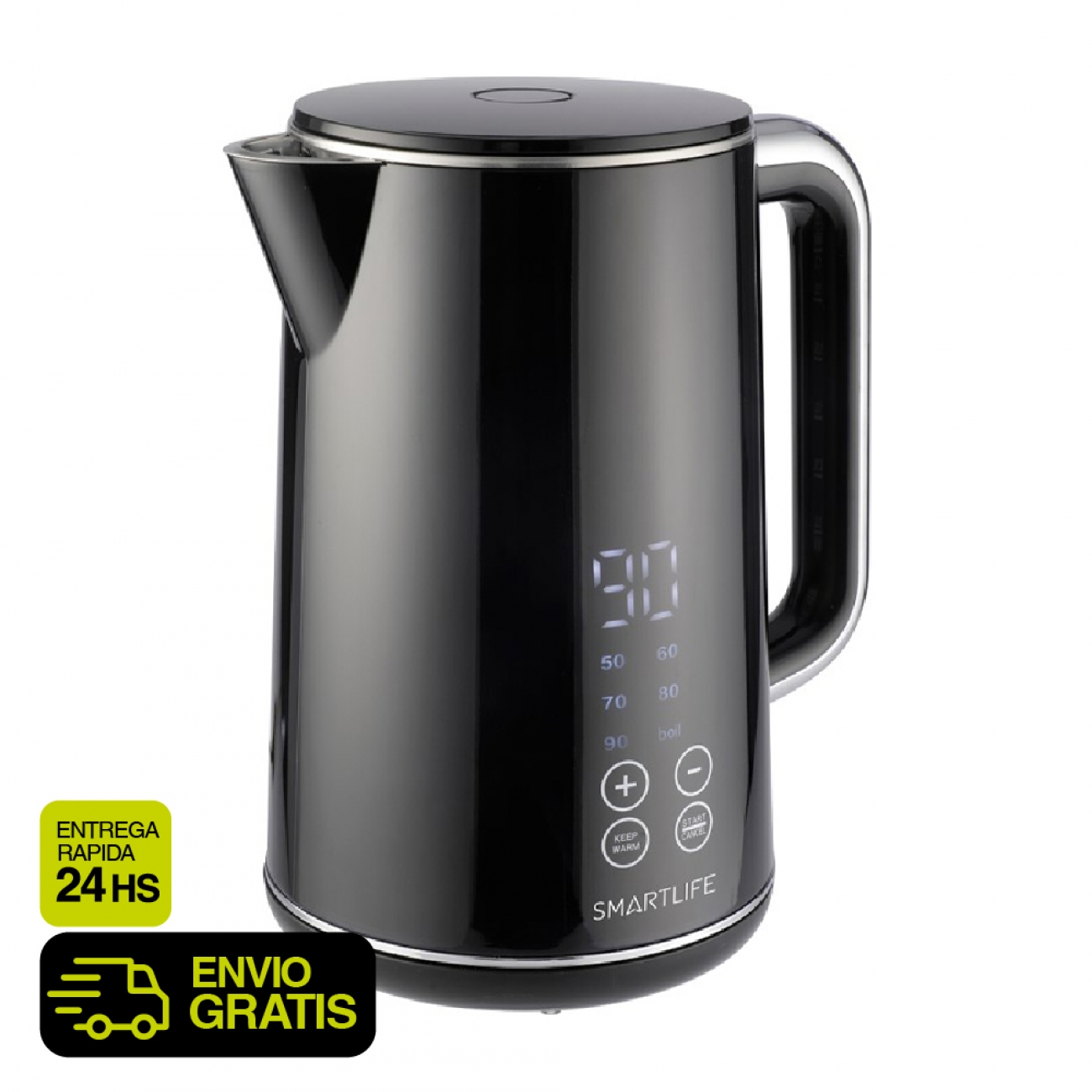 Imagen Pava El&eacute;ctrica Smartlife Ekdd1720 1,7 Lt 1850w Digital Negra