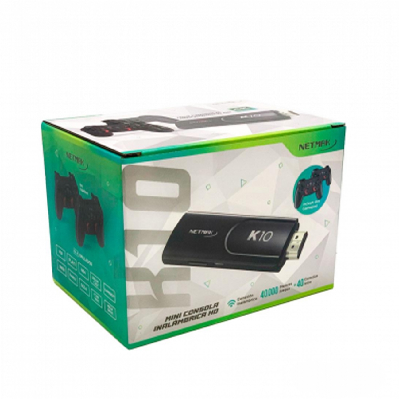 Imagen Mini Consola Netmak Nm-k10 40.000 Juegos 2 Joystick