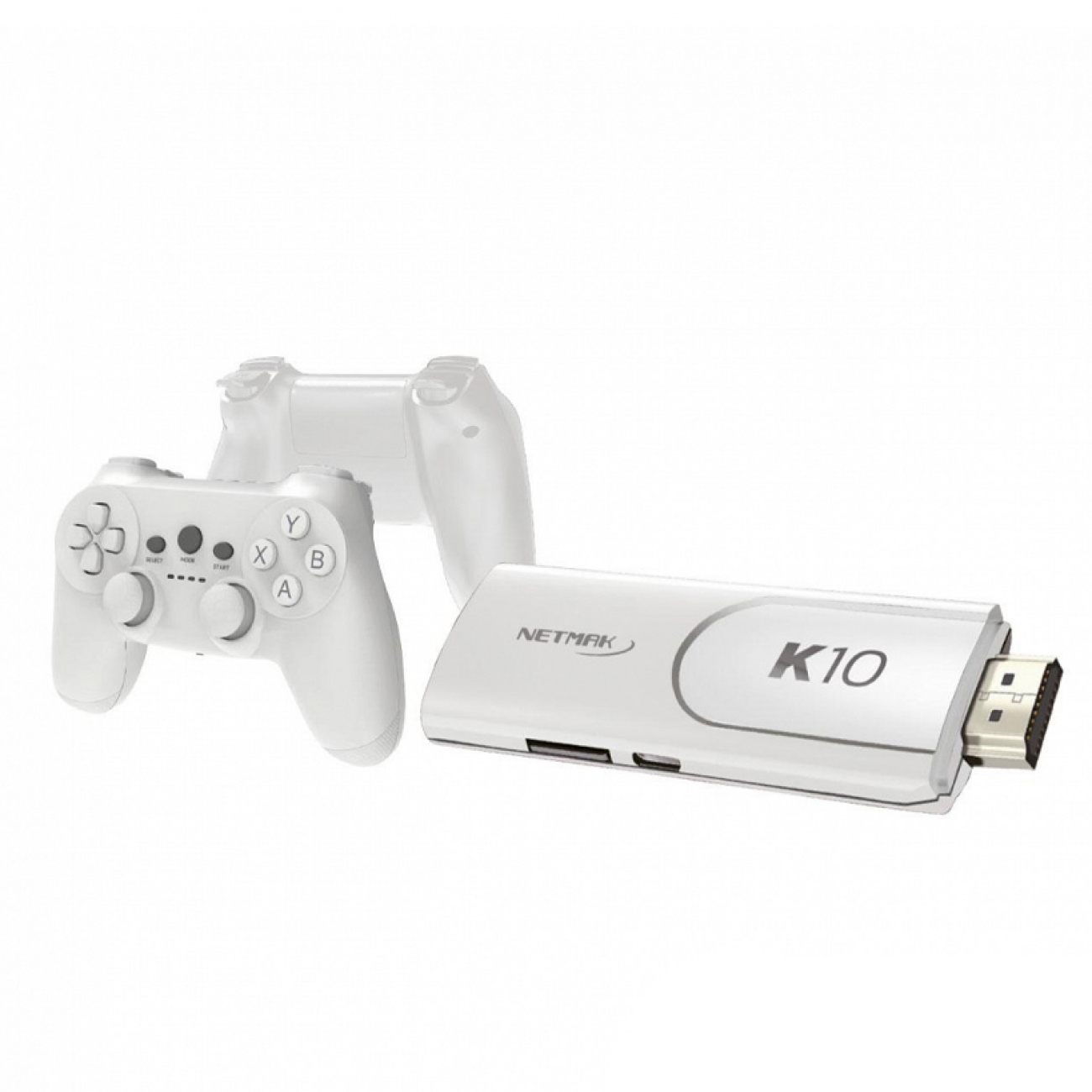 Imagen Mini Consola Netmak Nm-k10-w 40.000 Juegos 2 Joystick