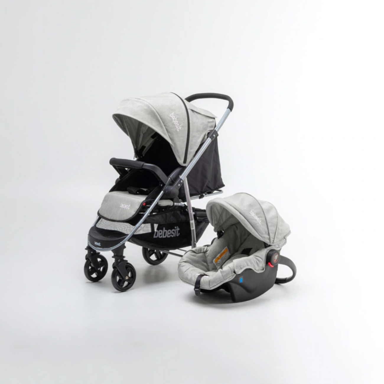 Imagen Coche Paseo Bebesit 1390ts-e 4 Ruedas 15 Kg Gris