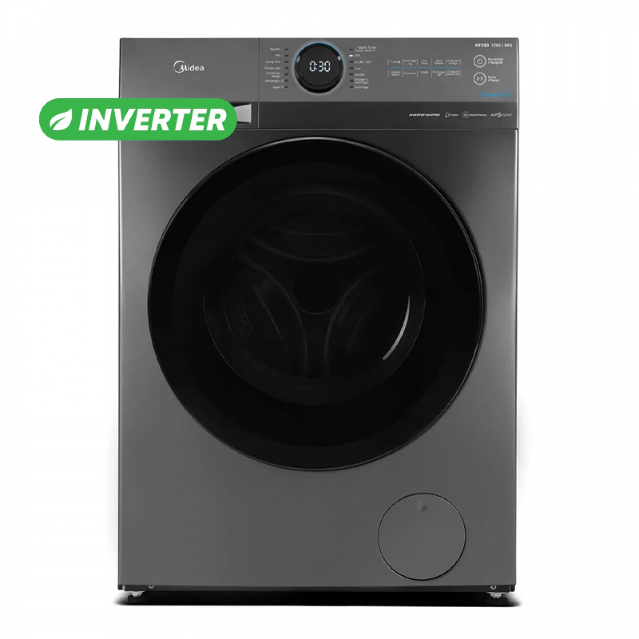 Imagen Lavasecarropas Midea Mf200d80wb/t-a1