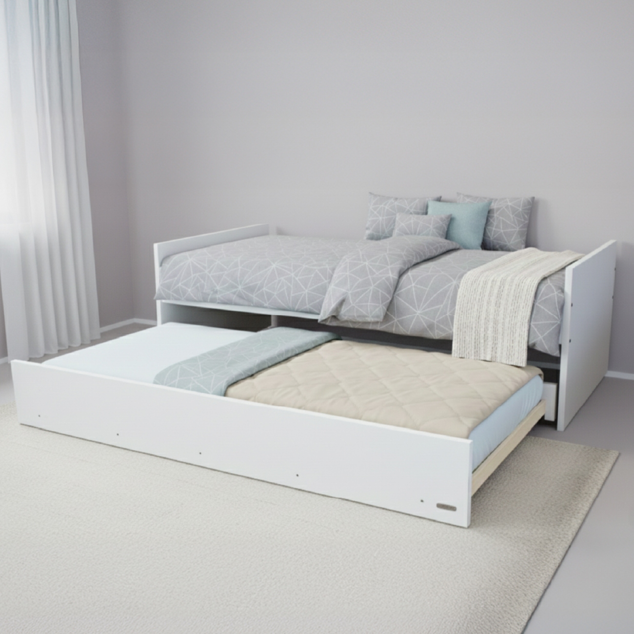 Imagen Divan Cama Platinum 9570 Con Cama Inferior Blanco
