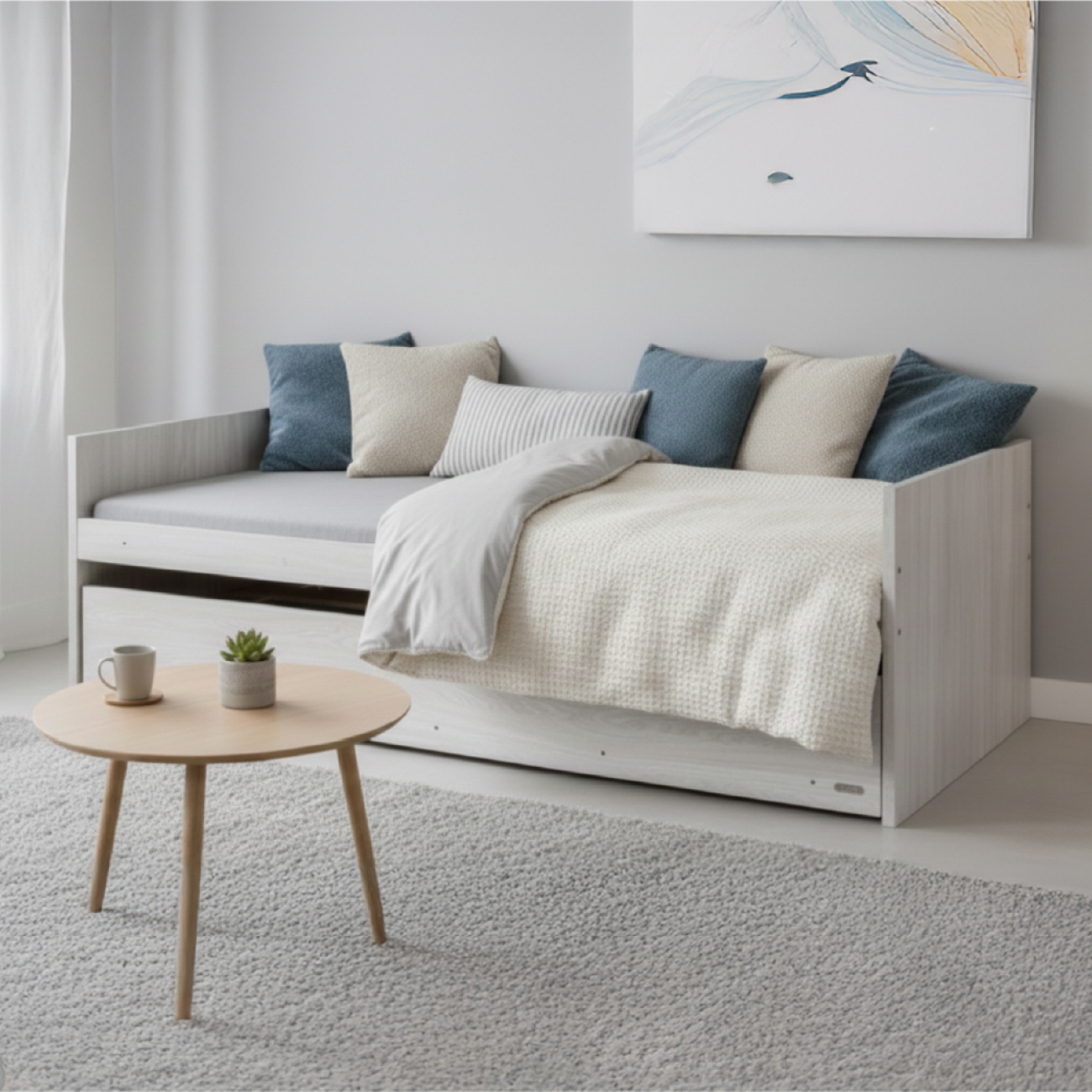 Imagen Divan Cama Platinum 9570 Con Cama Inferior Gris