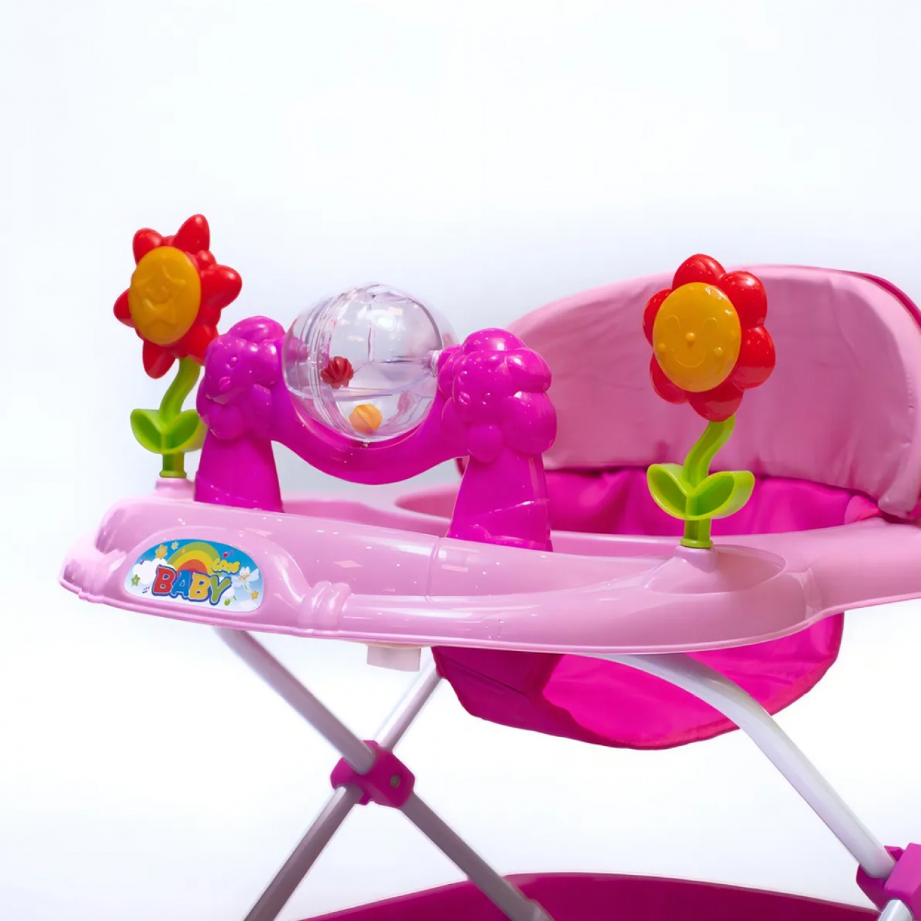 Imagen Andador Bebesit 3004-a Interactivo Luces Y Musica Rosa