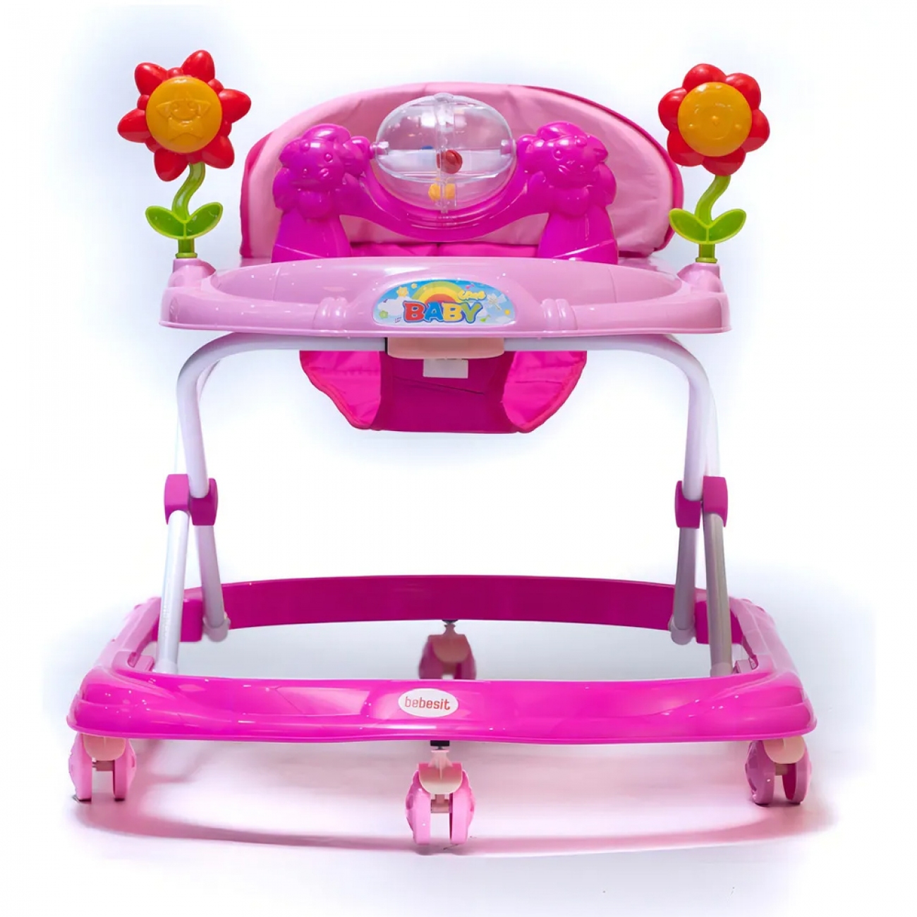 Imagen Andador Bebesit 3004-a Interactivo Luces Y Musica Rosa