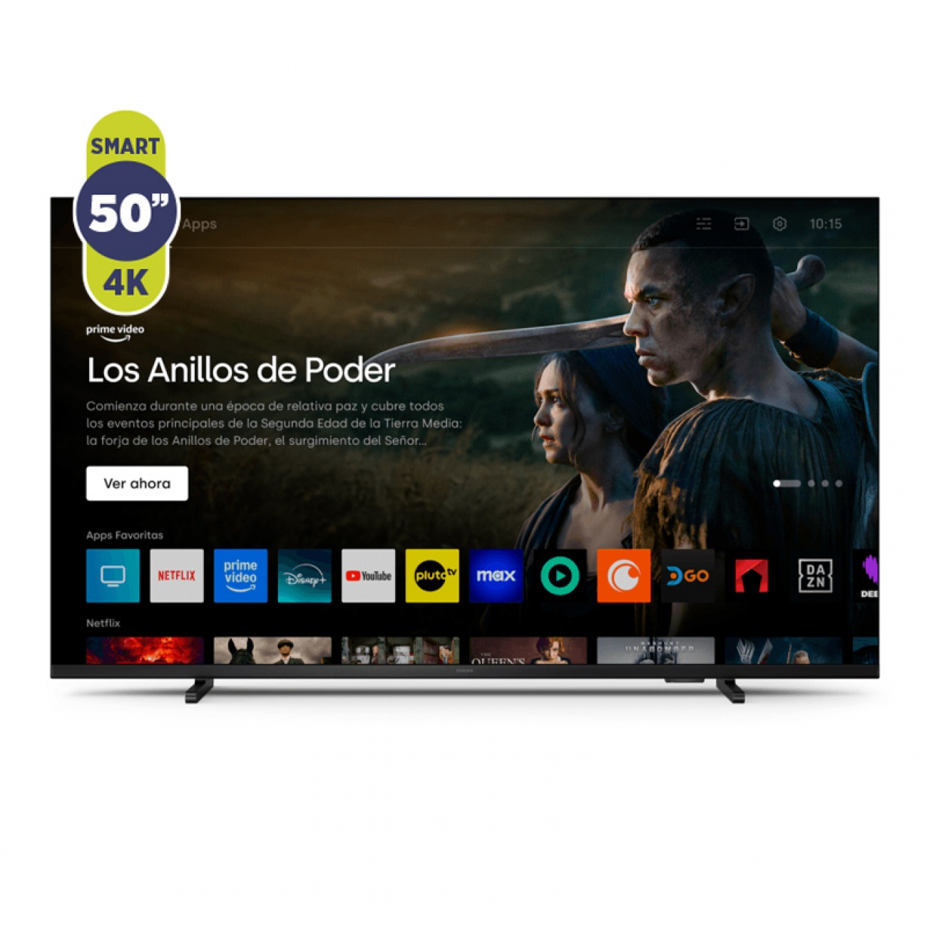 Imagen Smart Tv 50" Philips 50pud7309/77 Led 4k Ultra
