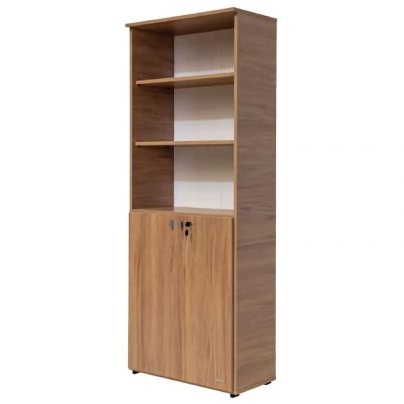 Imagen Biblioteca Platinum 530 2 Puertas Altas Con Cerradura Acacia