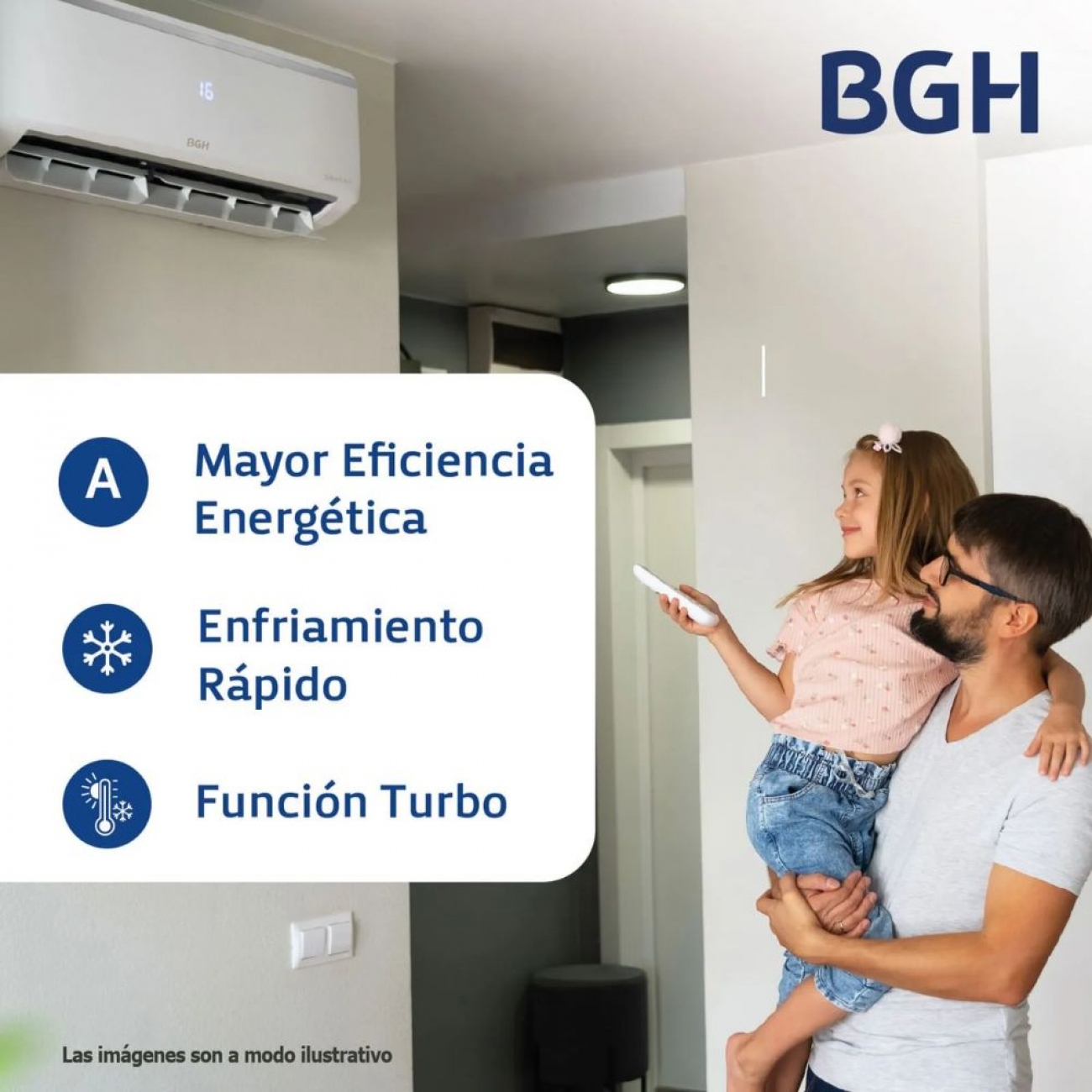 Imagen Aire Acondicionado Split Bgh Bs64wchu 6400w Frio/calor