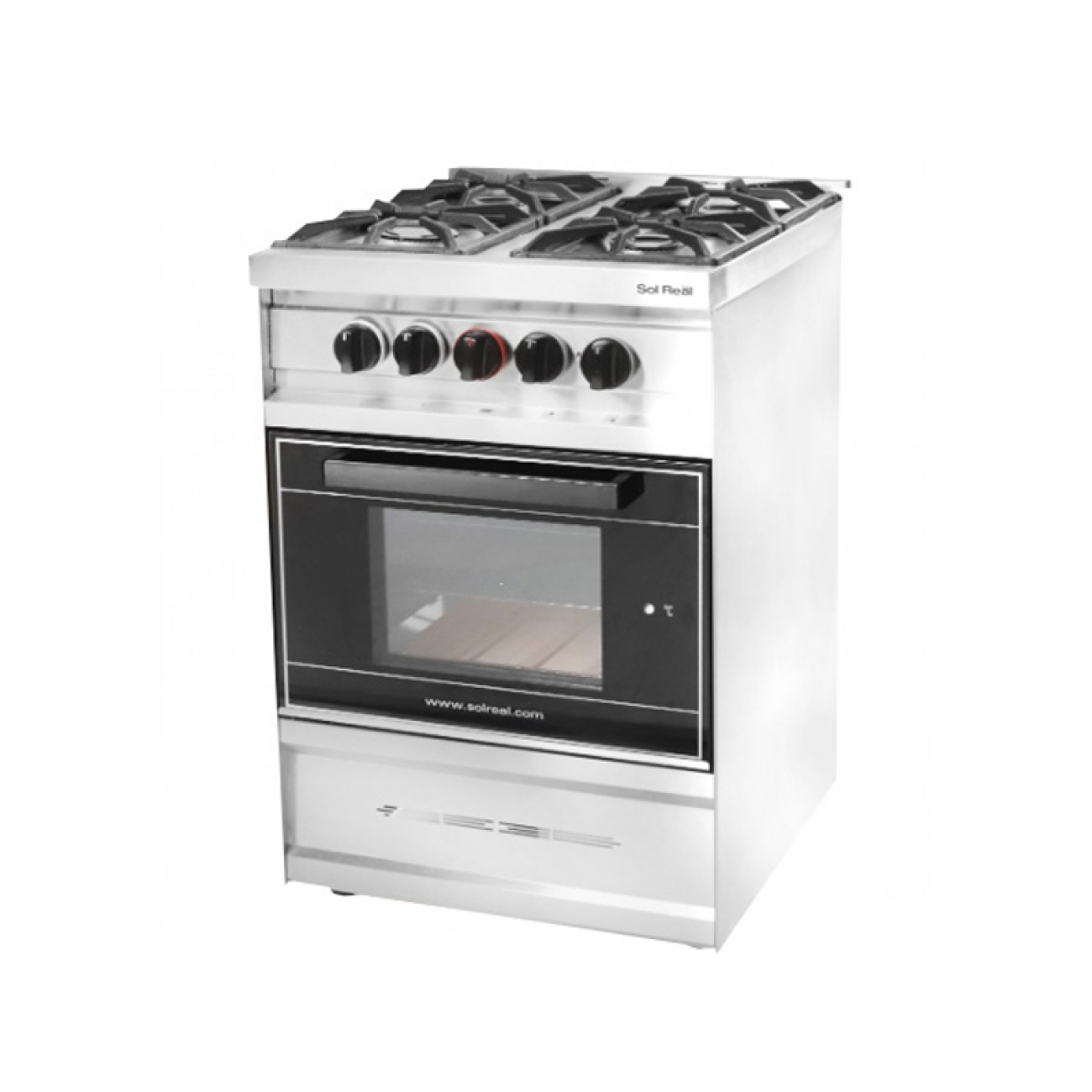 Imagen Cocina Sol Real 575-gevv 4h Rejilla Fundición Pta. Vidrio