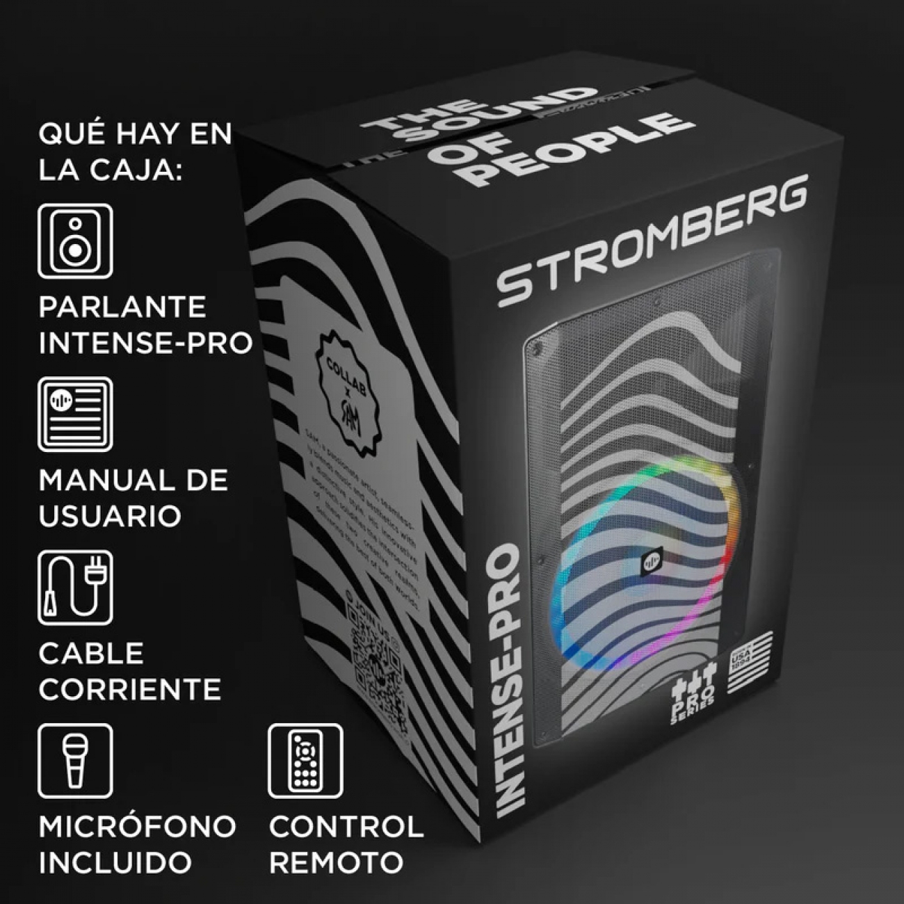 Imagen Torre De Sonido Stromberg Intense Pro Inalambrico Bluetooth