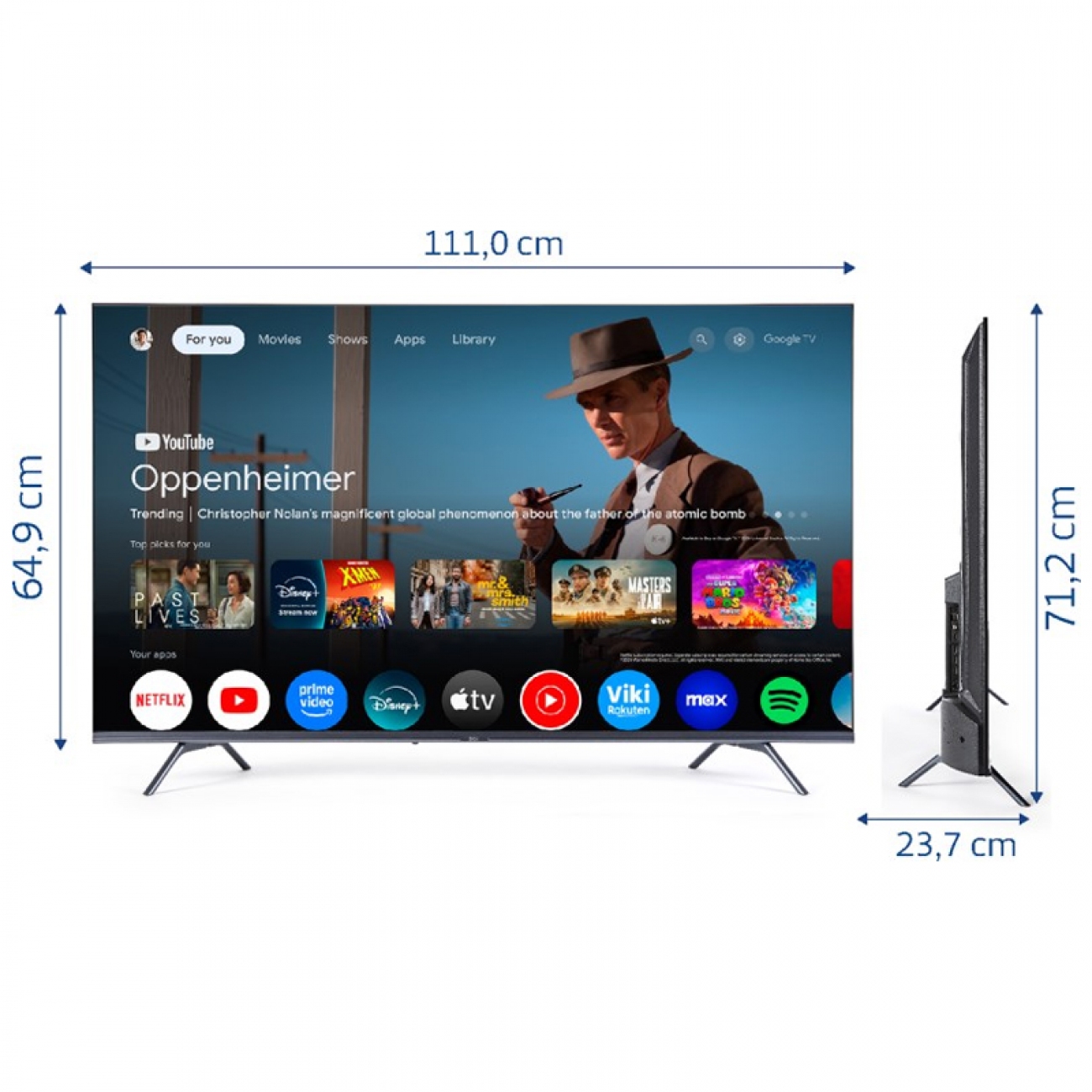 Imagen Smart Tv Led 50" Bgh B5024us6g 4k Google Tv Hdmi Usb