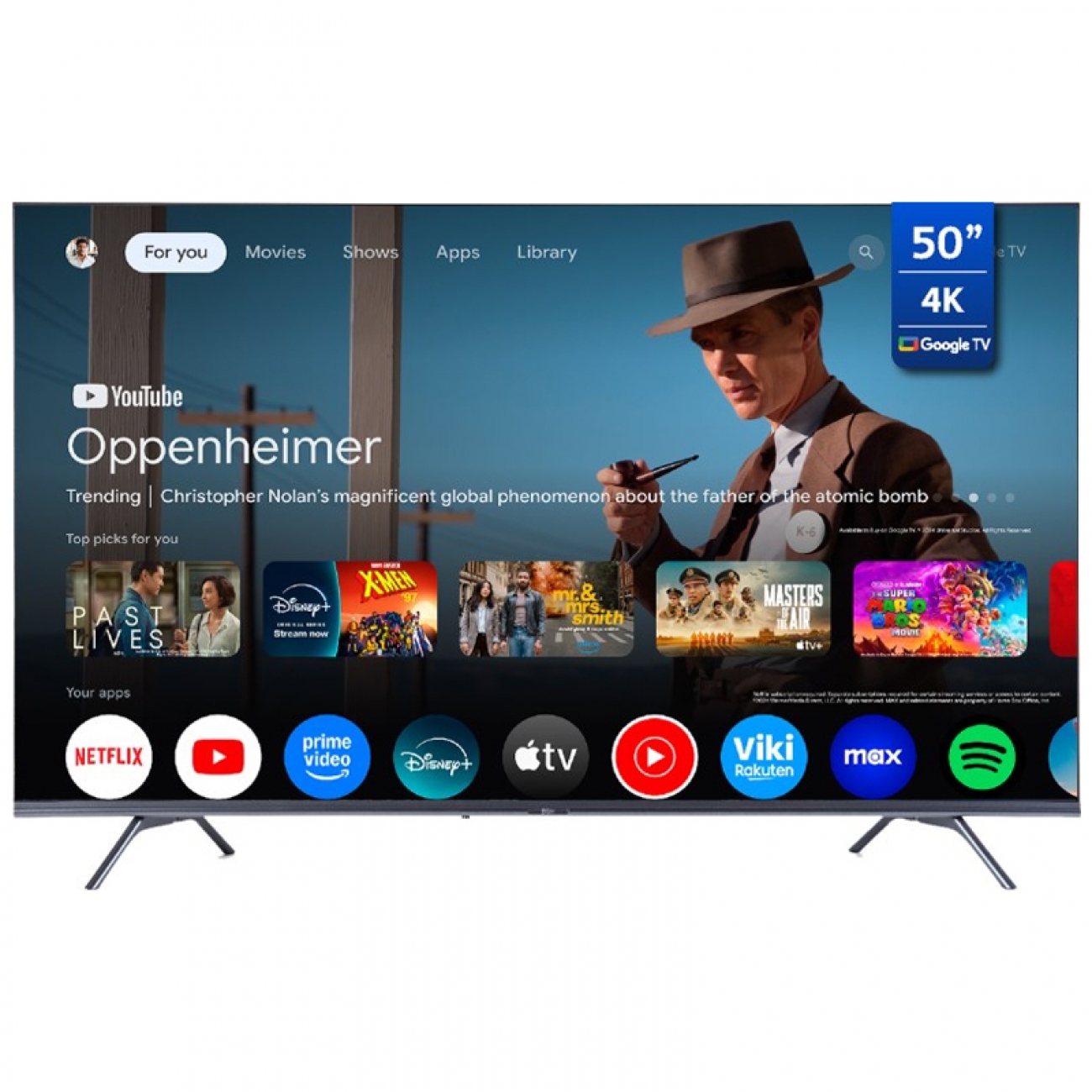 Imagen Smart Tv Led 50" Bgh B5024us6g 4k Google Tv Hdmi Usb