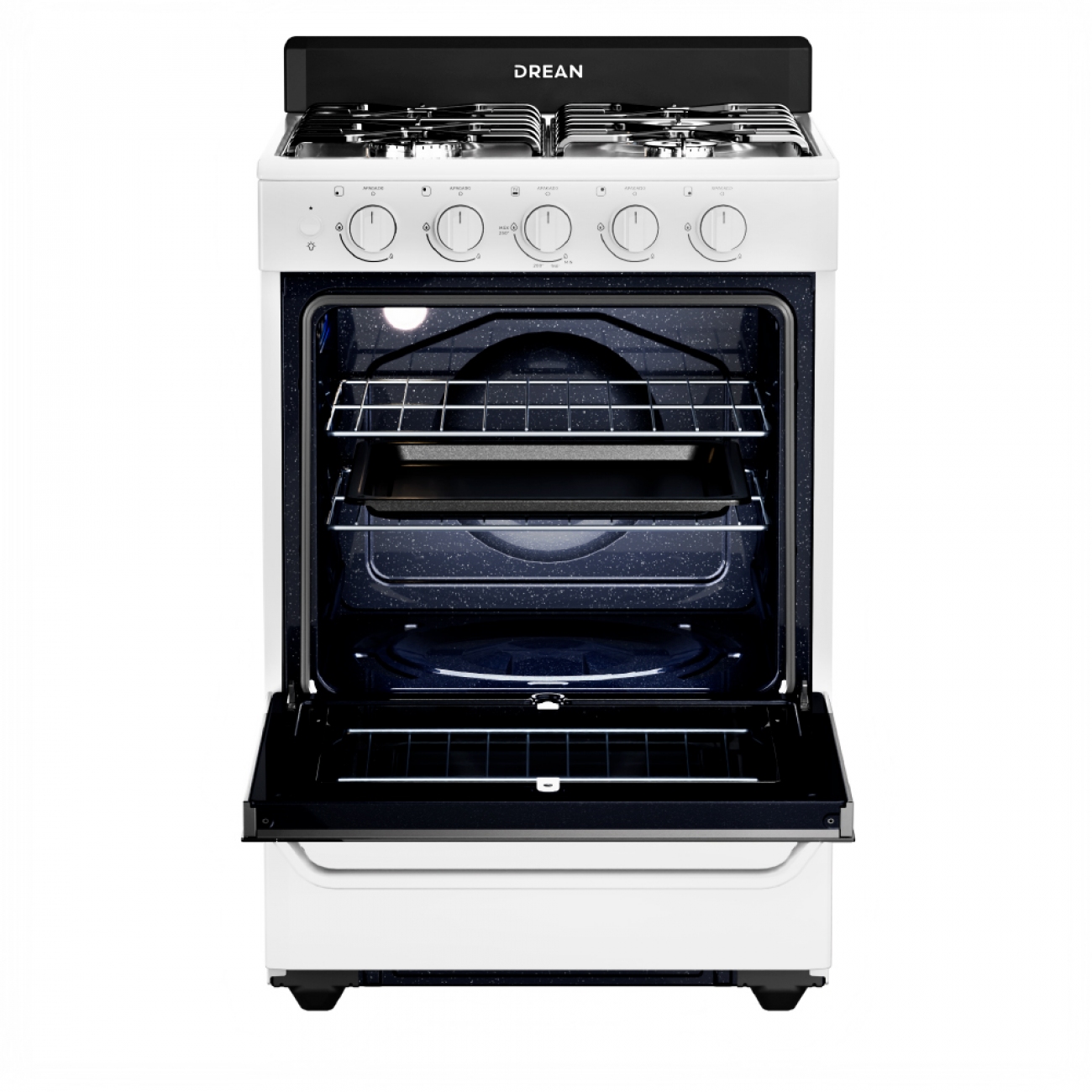 Imagen Cocina Drean Cd5603ab0 4 Hornallas Multigas Blanco