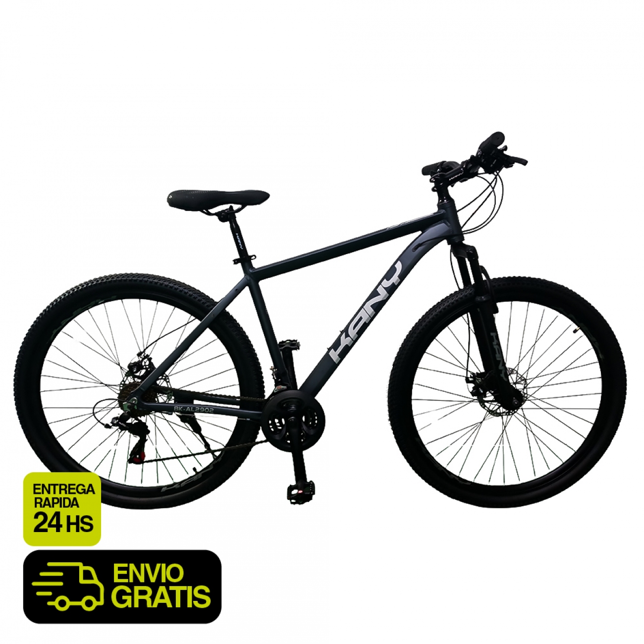 Imagen Bicicleta Kany R 29 Al2902 21 Vel Freno Disco Aluminio Negro